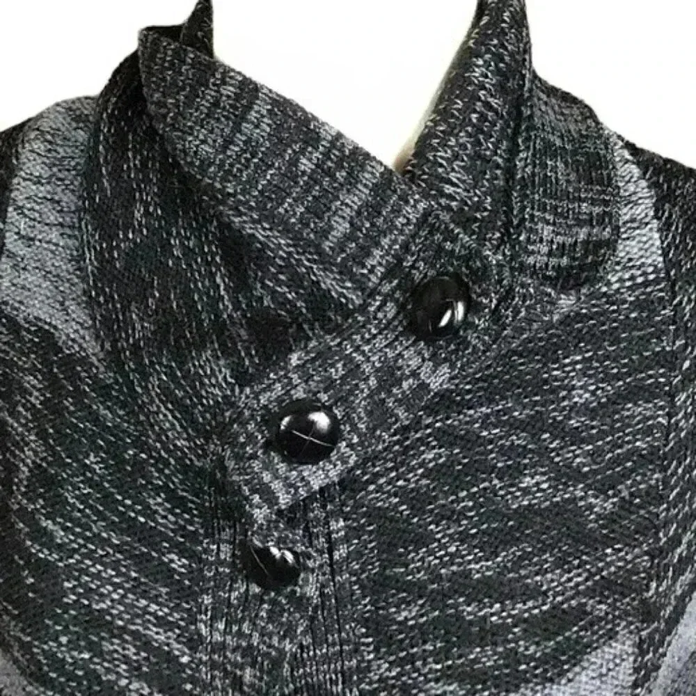 Banana Republic 100% Merino Wool Striped Cardigan  Button Front Sweater Medium - Picture 2 of 11